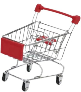 Perfeclan Carrito Juguete, pequeño Carrito supermercado, supermercado Juguete para el Desarrollo del Aprendizaje, para niños, Rojo