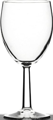 Toughened Saxon Wine Glass 12 oz (34cl) Goblet Lined and Stamped at 125, 175 & 250ml CE - Pack Size: 1x12