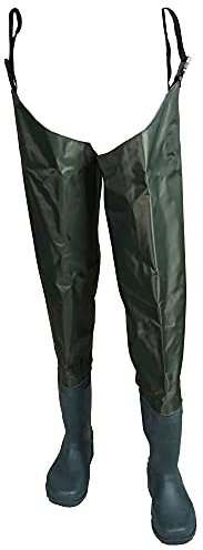 Q-Tac PVC Watstiefel mit Rutschfester Sohle, Anglerstiefel in der Größe 41 – 46 (41)