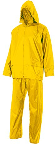 Velilla 195 17 M - Traje de lluvia dos piezas con capucha oculta Amarillo Talla M