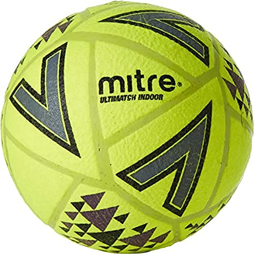 Mitre Ultimatch Futsal Ballon de Football Unisexe, Jaune foncé/Noir, 32
