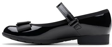 Clarks Scala Tap K, Bailarinas Niñas, Negro (Negro Black Pat Black Pat), 30 EU