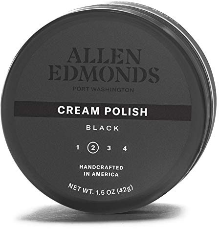 Allen Edmonds mens Cream Shoe Polish, Black, One Size 0X US