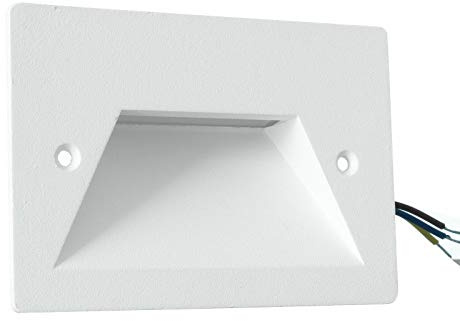 Segnapasso led a incasso 3W per cassetta scatola 503 220V applique luce soffusa per esterno IP65 lampada da muro parete bianco grigio (Bianco - luce calda)