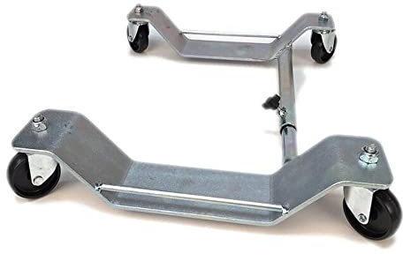BGM Rangierhilfe kompatibel mit Vespa Smallframe, Largeframe, Wideframe | Fahrzeugständer, Werkstattständer und Rollhilfe; kompatibel mit Lambretta, Breite 34-62 cm, verzinkter Stahl, bis 200 kg