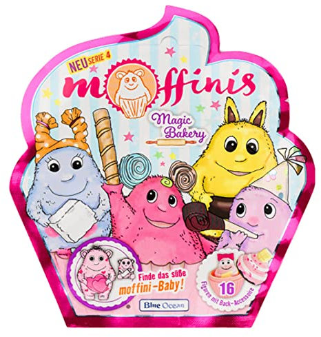 Generisch Blue Ocean Moffinis Figur Sammelfigur Serie 4 - Magic Bakery - Moffini Muffin Monster - 1 Tüte
