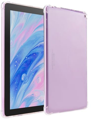 Fire HD 10 Hülle für Amazon, Transparentes Fire HD 10 Plus Tablets (Nur kompatibel mit der 11. Generation 2021), Ultraleichte Slim Flexible TPU Tablets Hüllen Ultraleichte Slim Shell, Kann DIY