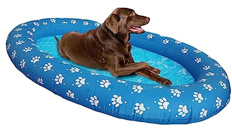 jojobasec Hundeschwimmer für Pool Aufblasbare Hundeschwimmschwimmer für Welpen Schwimmende Floß für Pool Reisebedarf