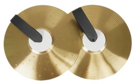 F Fityle Platillos Crash Instrumentos musicales Platillos profesionales para estudiantes Platillos de batería resistentes y multiusos para presentaciones en el, 12 pulgadas