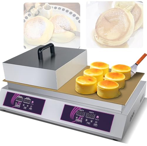 Quixnova Macchina per Pancake elettrica, Superficie di Cottura Extra Grande, Antiaderente, Facile da Pulire, Controllo Temperatura e Tempo per Pancake, crêpes, Omelette,B