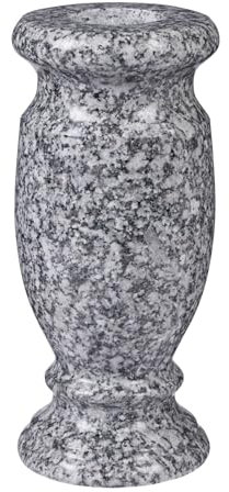 Afvarir Granite Cemetery Vase for Grave Markers,Heavy Headstone Memorial Flower Holder Decorations.
