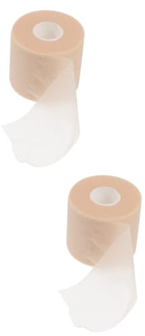 SHERCHPRY 2 pcs Skin Color Elastic Sports Tape Lightweight Self Bandaging Tape for Ankle Knee Injuries Convenient Tearable Design for Athletes and Exercise Supplies