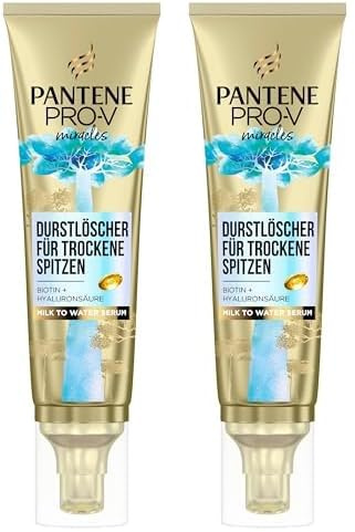 Pantene Pro-V Hydra Glow Milk to Water Haarserum mit Biotin für trockenes Haar 70ml. Pro-V Miracles Intensivpflege, mit Hyaluronsäure & Baobab-Essenz. Durstlöscher, für die Tägliche Anwendung