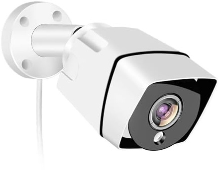 KVBRUI Telecamera di Sicurezza Poe 4K - 4MP/5MP/8MP, Audio, Visione Notturna, Alloggiamento in Metallo, Impermeabile IP66, Sorveglianza 24 Ore su 24, 7 Giorni su 7 (12V/48V)(8mm,4K DC 12V)