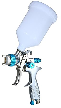 BCJMKDX Airbrush Set, Paint Spray Gun Sprayer with 600ml Cup 1.4mm/1.7mm/2.0mm Nozzle for Furniture/Fence/Chair Spraying and Cleaning