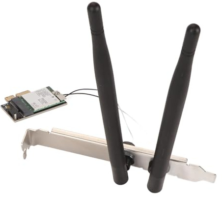 Generic Wireless Network Card, WiFi 6E Card MU MIMO 5.2 Fast Reliable AX210NGW with Antenna Desktop PC (Undetachable Antenna)