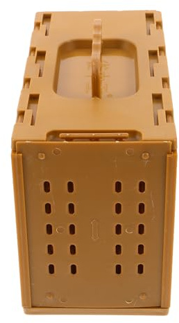 SEWOART Jaula Portátil para Aves Pequeñas Caja de Transporte Segura y Resistente para Periquitos Agapornis y Pinzones Jaula de Plástico con Ventilación y Comedero Integrado para Uso