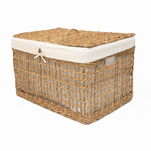 Arthur Cameron - Medium Balu Lidded Seagrass Storage Basket
