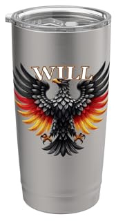Will Nachname Familienname Surname Family Last Name Bicchiere termico in acciaio inox doppia parete