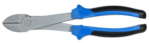 SW-Stahl 40560SB Kraftseitenschneider - 255 mm Drahtschneider - Verchromt | Extra langer Seitenschneider für Stahldraht & Hartdraht - Ergonomisch isolierte Griffe für Werkstatt & Elektroarbeiten