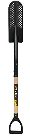 Toolite 49497 14 Drain Spade, 29 Wood Handle, Poly D-Grip