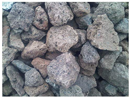 Der Naturstein Garten Grill Lava Steine 16–32 mm, 12,5 kg, Naturprodukt aus der Eifel für Gasgrill & Elektrogrill, Aquarium, Garten und Deko-Einsatz