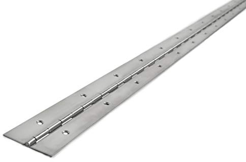 Edelstahl Klavierband Stangenscharnier, 2Meter x 4cm x 1 mm, V2A nirosta® | gelocht, Klavierband, Made in Germany, Artikel 9516