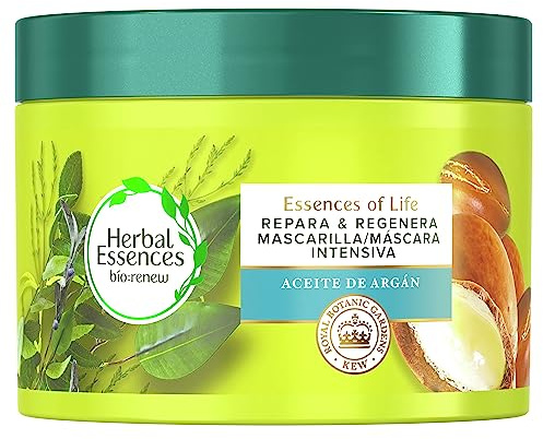 Herbal Essences Mascarilla Reparadora De Aceite De Argán, Para Pelo Seco Y Dañado, Sin fragancia, Multicolor, 450 ml (Paquete de 1)