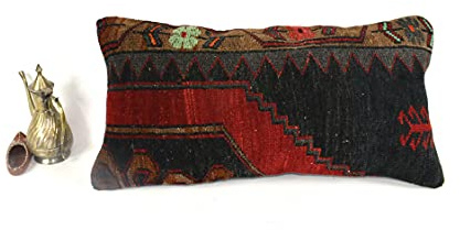 Kelim Kissen 30x60 cm Kissenbezüge Türkisch Handgewebt Kelim Kissenhülle Dekokissen Sofakissen Zierkissen Kelim Teppiche Kissenbezüge code A2319