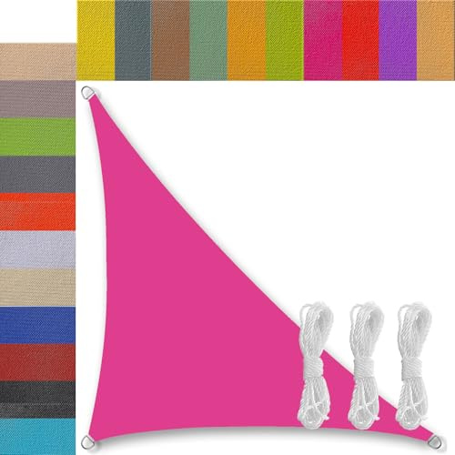 sail shades for garden 2x2x2.8m triangle waterproof breathable weather resistant sun sails shade for garden shade pergola activities lawn canopy Rose