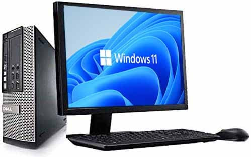 Complete set of 21.5in Monitor OptiPlex Quad Core i5-2400 8GB 1000GB WiFi Windows 11 64-Bit Desktop PC Computer (Renewed)