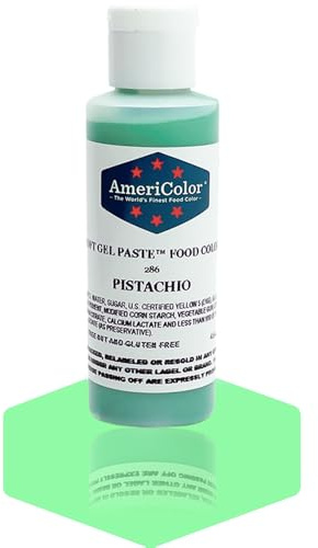AmeriColor, Pistachio, 4.5 Ounce Bottle, Soft Gel Paste Food Color