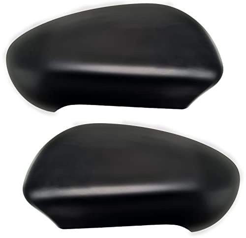 BSSTORE Par de Carcasa de Espejo Retrovisor Lateral para Qashqai 2007-2013 Color Negro | Pintable (Derecha + Izquierda) 98930+98940