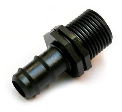 RACCORDO PORTAGOMMA FILETTATO MASCHIO PER TUBO POLIETILENE 16 mm x 1/2'' (5)