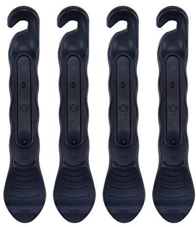 Curqia Reifenheber für Fahrradreifen, schwarz, ABS-Kunststoff, zum Reparieren von Fahrradschläuchen, 4 Stück