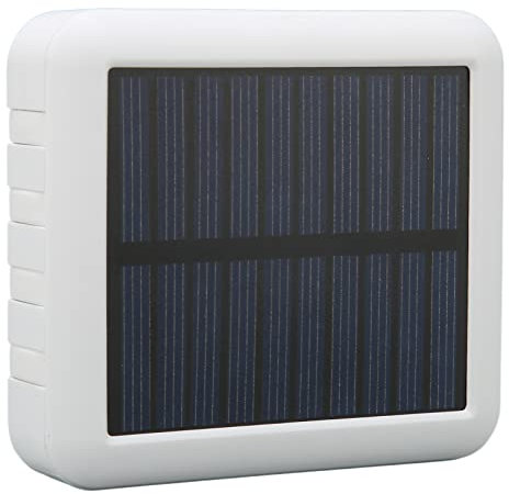 Cargador de Teléfono Celular Solar Banco de Energía Solar Impermeable 4 Puertos USB Portátil 20000mAh a Prueba de Golpes para la Vida Diaria (Blanco)