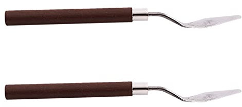WETPET 2X Metal Art Peinture Lame Palette Peinture Spatule Mastic Grattoir Outil de Melange 1.6 pouce