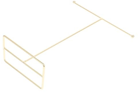 Amosfun Porte-colliers en Fer en T Doré, Présentoir de Table pour Bijoux