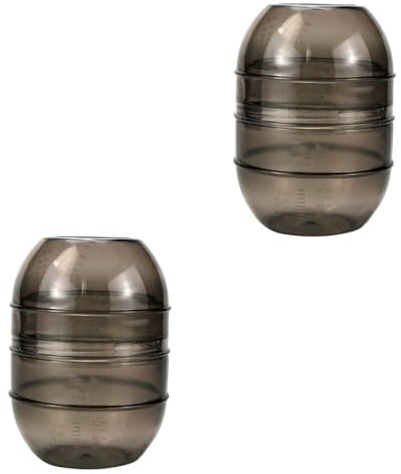 LALADEFIEE Lot de 2 gobelets de coloration pour cheveux avec gobelet mélangeur pratique pour la couleur des cheveux Fond antidérapant Réutilisable Pour coiffeurs et coloration des cheveux