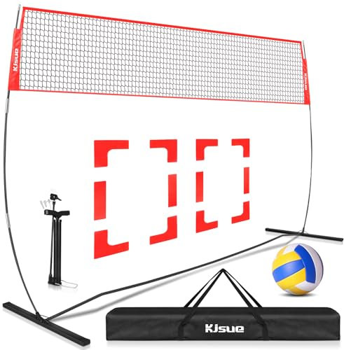 Rotes Volleyball-Netzsystem