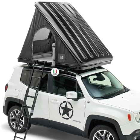 Autodachzelt Anomaly 4.0 – Fiberglas-Hartschale, Wasserdicht, Windstabil – Ideal für Camping, Offroad & Trekking – Mit Matratze, Verdunkelnden Moskitonetzen & Schnellöffnung