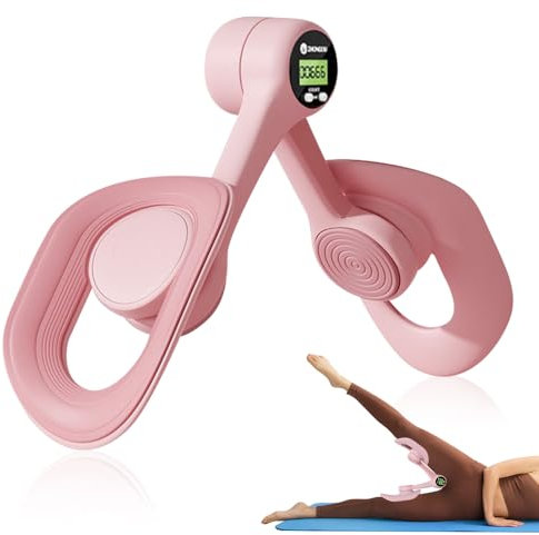 Lårtränare, bäckenbottentränare för kvinnor, träningsutrustning för kvinnliga skinkor med intelligent räkning, trimmer-innerben, bäckenbottentränare för höftträning, armträning, benpress