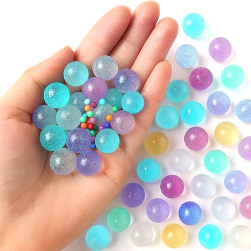 DIFLAX 100g Brillante Perlas de Agua No Tóxicas, Bolas de Gel para Decoración del Hogar y Centro Mesa Bodas Jarrón Relleno de Plantas Fabricación de Velas Flotantes No se Decoloran (Multicolor)