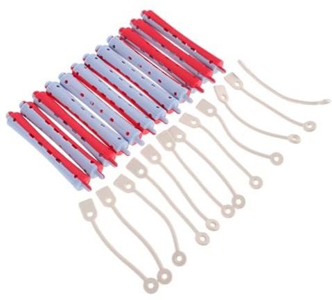 TOPBATHY Tiges de Permanente en Plastique 12pcs Antidérapantes Haute Efficacité pour Cheveux Bouclés Usage Professionnel Salon ou Domicile
