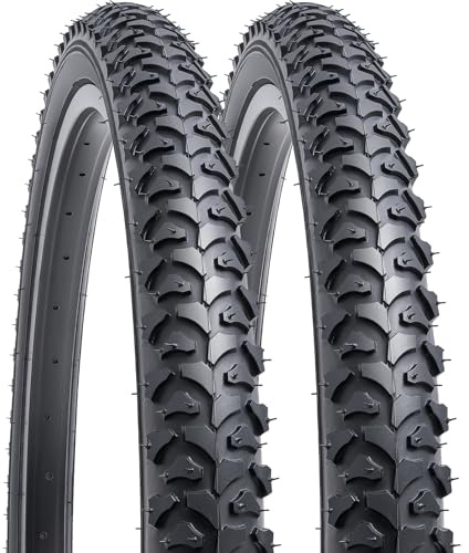 YunSCM 2Pcs Mountain Bike 24 Zoll Fahrradreifen 24X1.90 Mantel 50-507 Kompatibel mit 24 x 1.90 24x1.95 Mountain/Off-Road Reifen