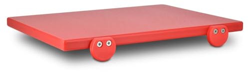 Tagliere da cucina Professionale rosso cm 40x30x2 per carni crude in polietilene Certificato HACCP anticontaminazioni Alimentare antibatterico Con Fermi Inox