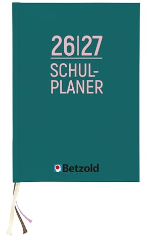 Betzold Design Lehrerkalender 2026/2027 DIN A5 Hardcover - Schulplaner, Schuljahr-Organizer