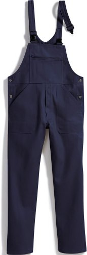 BP Workwear Basic 1413-060-10 Latzhose - Verstellbarer Bund - Kunststoff-Clip-Verschlüsse - Reine Baumwolle - Normale Passform - Größe: 64 - Farbe: dunkelblau