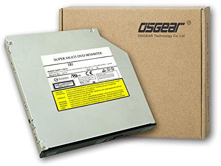 OSGEAR Utral Slim SATA Interno de 9,5 mm (8 x, DVDRW, CD y DVD RW ROM grabadora portátil PC Mac Carga de Dispositivo Bandeja de Disco Duro para DELL IBM Lenovo HP Acer ASUS Sony Fujitsu
