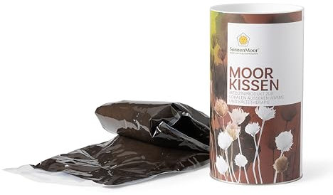 SonnenMoor Moorkissen Medi für Nacken und Rücken - Für Mikrowelle oder Wasserbad- 16 cm x 59 cm - Medizinprodukt